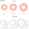 Fromthenon Binder Notebook Plastic Disc Rings 28/32/24mm Macaroon Color Binding Discs In Heart Shape for Mushroom Hole Planner 3