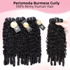 PerisModa 15A Burmese Curly Bundles 100% Human Hair Bundles Pix Curly Bundles Raw Unprocessed Human Hair Extensions 1/3/4 Pcs 2