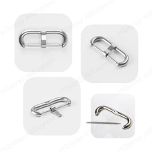  Stainless Steel Buckle 20mm 22mm Watch Band Clasp Metal Button Leather Silicone Strap Buckles Accessories Polished Black Silver 