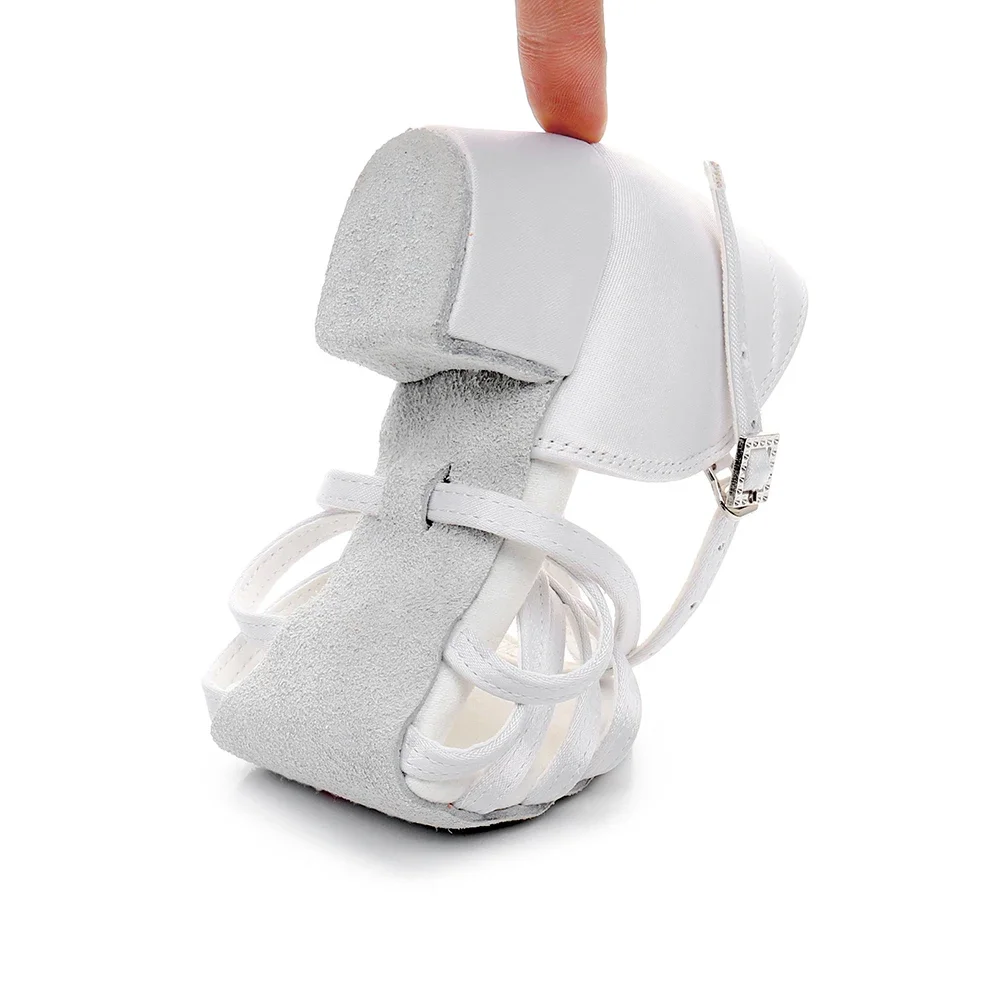 Dance Shoes DIPLIP Girl Latin Dance Shoes Children Ballroom Tango Cha-cha Dance Soft Sole Salsa Practice Shoes