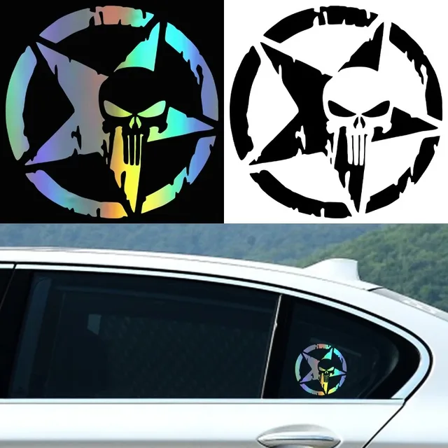 LYKX Town Oscar Mike Free Edition Army Star Decal Decal Accessory Decoration for Bmw Audi Vw JEEP Wrangler Model