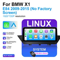 Système Linux avec écran tactile sans fil CarPlay 10.25' pour BMW X1 E84 2009-2015, unité de commande centrale de voiture, radio multimédia, CarPlay sans fil, AndroidAuto, AirPlay, Bluetooth, navigation GPS 2