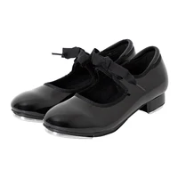 Dynadans Leather/Patent Tap Shoe for Girls and Boys (Toddler/Big Kid) 1