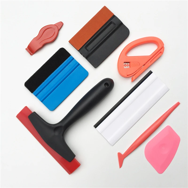 Car Window Tinting Tools Wrapping Tool Kit Vinyl Felt Squeegee Glass  Scraper Vinyl Cutter Utility Knife&Blades Film Installation - AliExpress