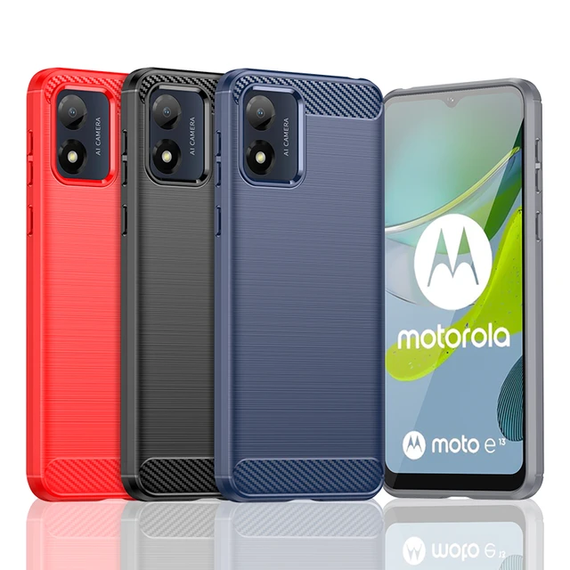  Funda para Motorola Moto E13 4G, cuero de grano de madera con  tarjetero y ventana, tapa magnética para Motorola Moto E13 4G (6.5  pulgadas), color azul : Celulares y Accesorios