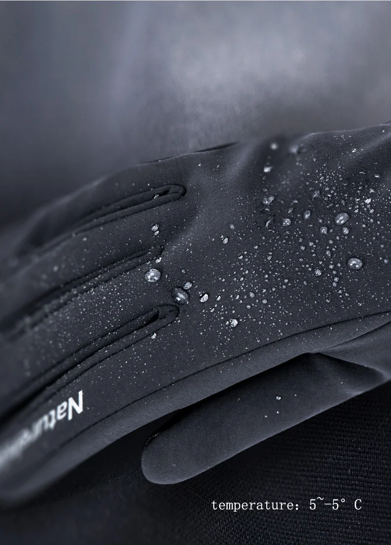 Description Picture 4 of itemNaturehike Outdoor Hiking Sport Gloves Keeping Warm Soft Anti-slip Touch Screen Cycling Full Finger Gloves