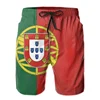 Classic 3d Print Portugal Flag Beach Shorts Men Quick Dry Bathing Suits Loose Surf Board Shorts Popular Sports Swim Trunks 3