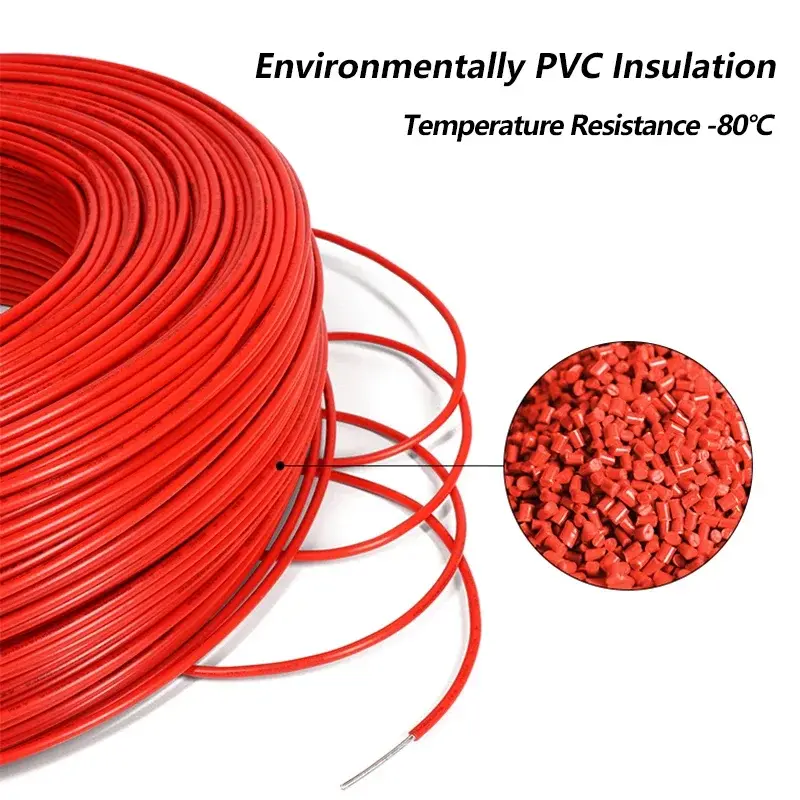 2~50m  1007 Tinned Copper LED Cable 26 24 22 20 18 16 14 AWG Solid Line PVC Insulation Tinned Plating Single Core Wire Line - Image 3