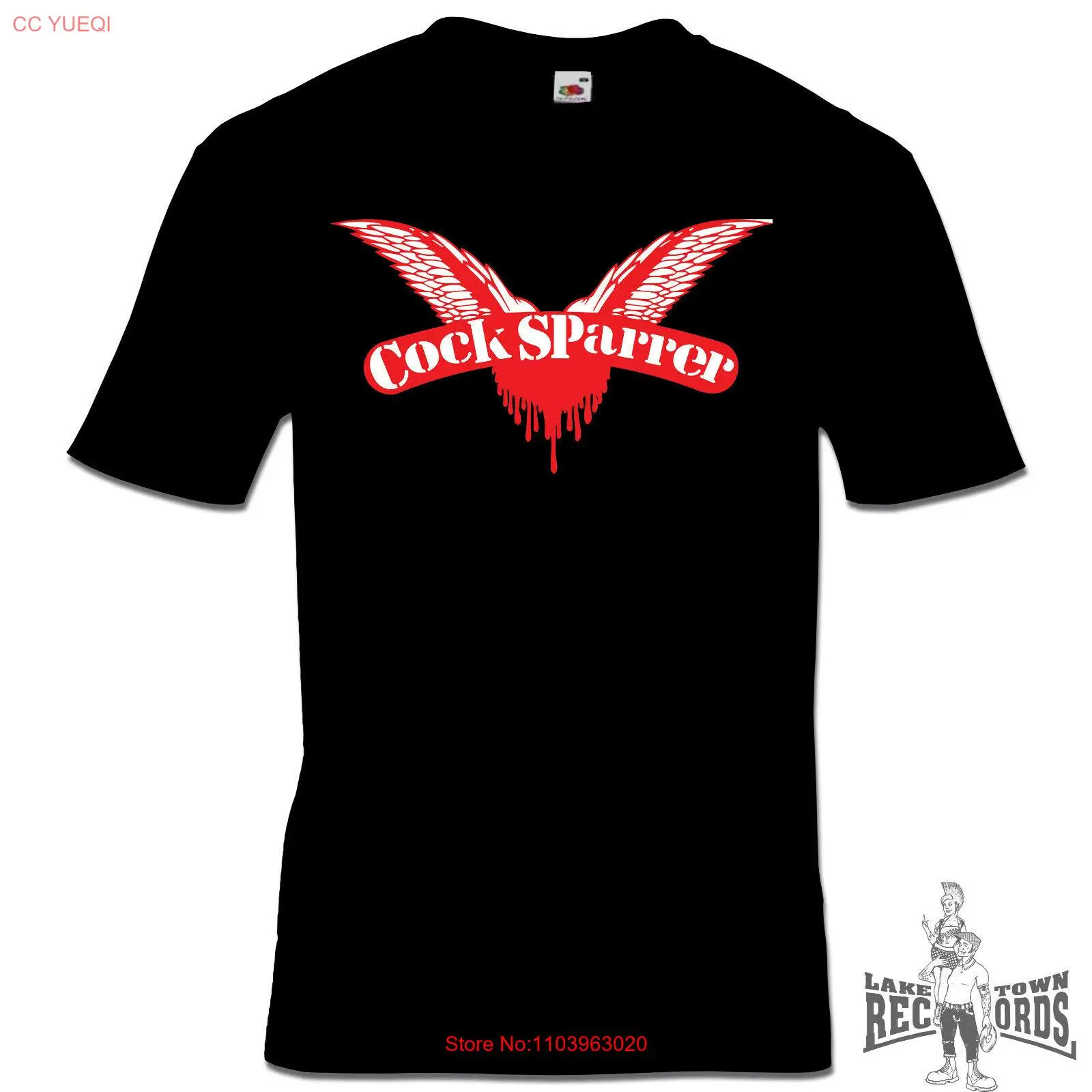 Cock Sparrer Logo T-Shirt - Black, Skinhead Oi! Punk Band Tee (S-XXL)