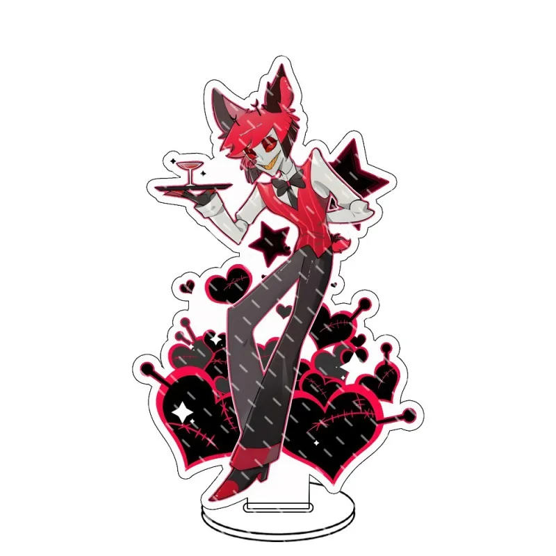 Hazbin Hotel Acryl-Ständer – 16 Cm, Mit Charlie Morningstar/Alastor/Angel Dust | Doppelseitiger Desktop-Ständer