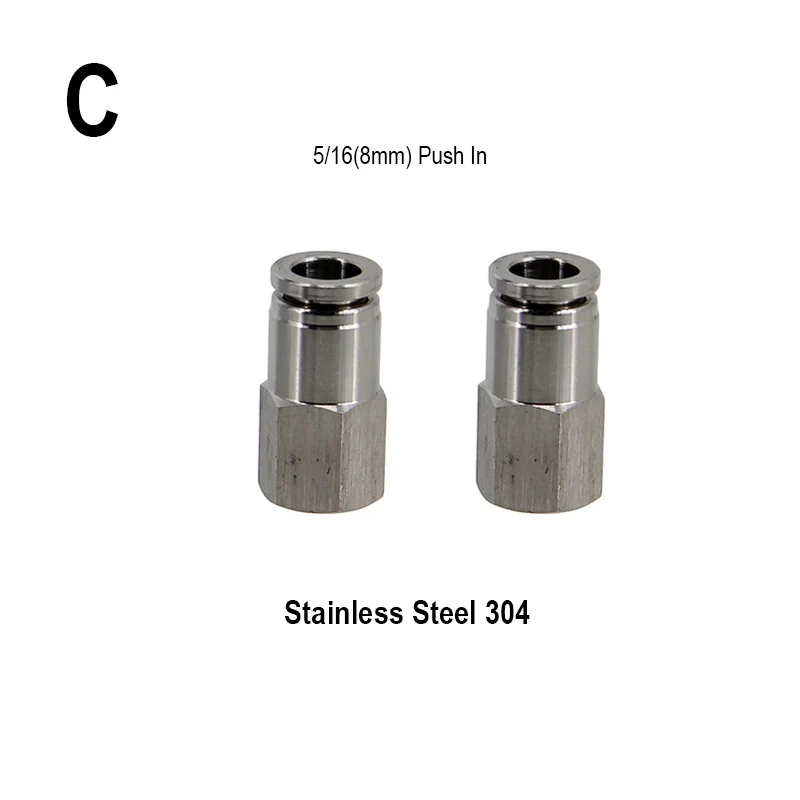 Ball Lock Gas & Beer Keg Disconnect with 8/9.5mm Push In Fitting Homebrew Draft Beer Corny Style Ball Lock Keg Dispenser — view 5