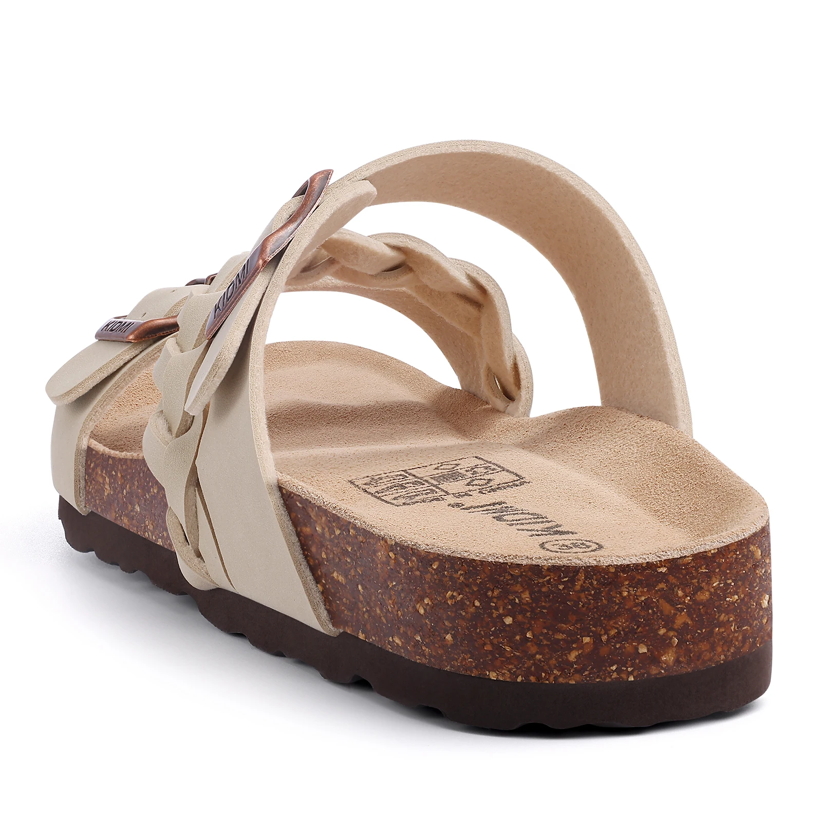 Litfun Women's Cork Sandals With Arch Support And Buckle Summer_voghion.com