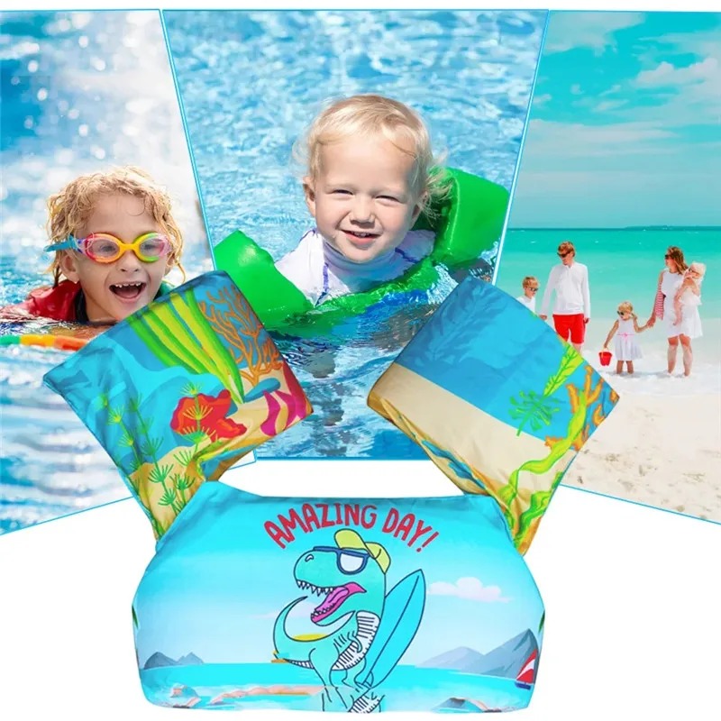 Children Swim Toys Float Arm Sleeve Cartoon Foam Floating Ring Safe Life Buoyancy Vest Jacket Kid Swimming Training Equipment 6