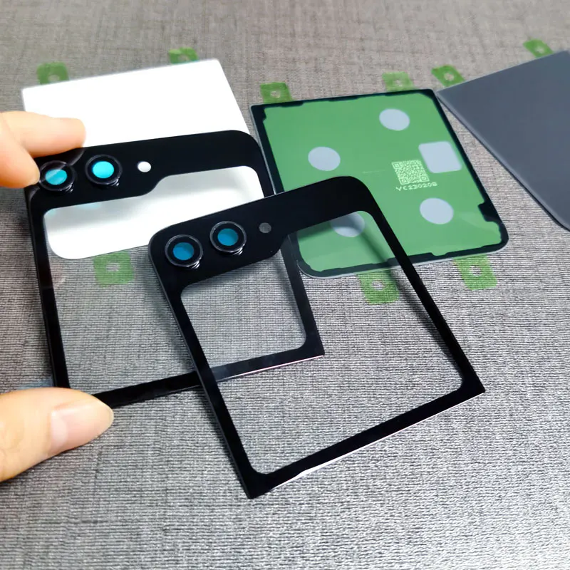 Glas Panel Für Samsung Galaxy Z Flip 5 Flip 5 F731B Zurück Batterie Abdeckung Tür Hinten Gehäuse Abdeckung Ersatz Fall mit Kamera Objektiv – Detail 11