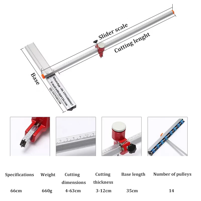 Ceramic and Porcelain Cutter Glass Tile Cutting Tools Floor and Porcelain Cutter Glass Push Knife T-Ype for Construction Tools