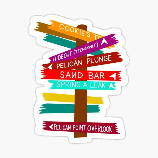 

Castaway Cay Знак 5 шт. автомобильные наклейки для гостиной милые детские домашние Мультяшные наклейки на холодильник украшения Декор багаж