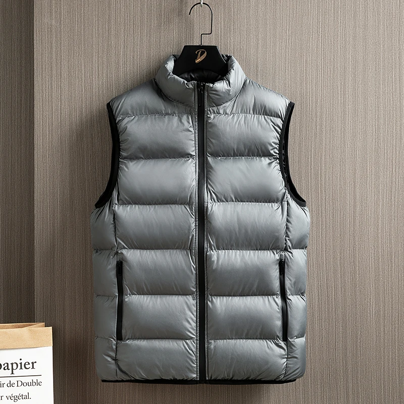 Men's Down Jacket Warm Down Cotton Vest Fashion Warm Running Wear Anti Pilling Anti Fading Coats Parkas Goose