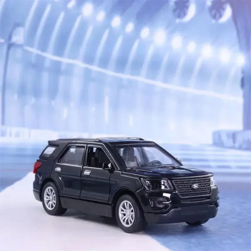1:36 Explorer 높은 시뮬레이션 다이캐스트 금속 합금 모델 자동차 사운드 라이트 풀백 컬렉션 어린이 장난감 선물 P2