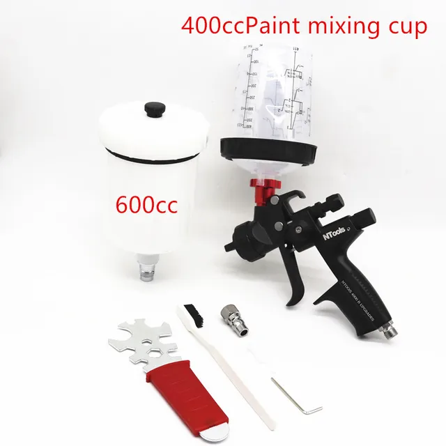 1.3mm スプレーガン エアフィルターと 360 度回転エアホースコネクタ