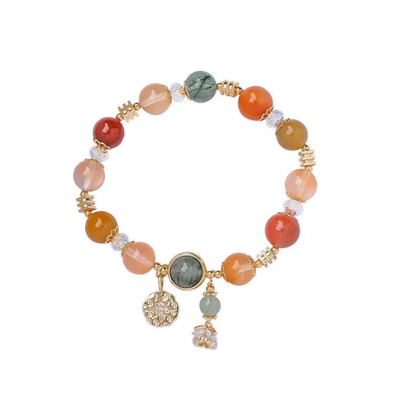 

Natural Multi Gemstone Colorful Crystal Bracelet for Women