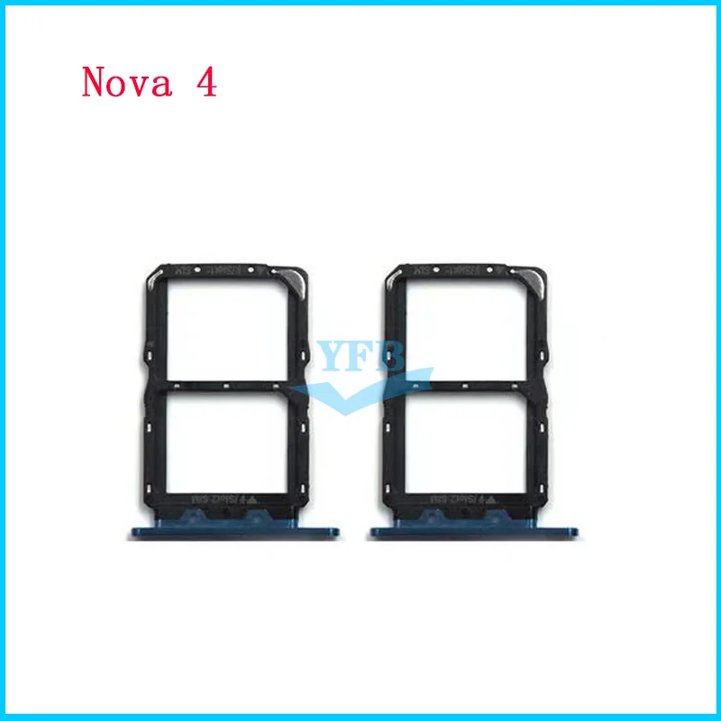 For Huawei Nova 4e 4 P30 Lite 5 Pro SIM Card Tray Slot Holder Adapter Micro SD Repair Replacement Parts