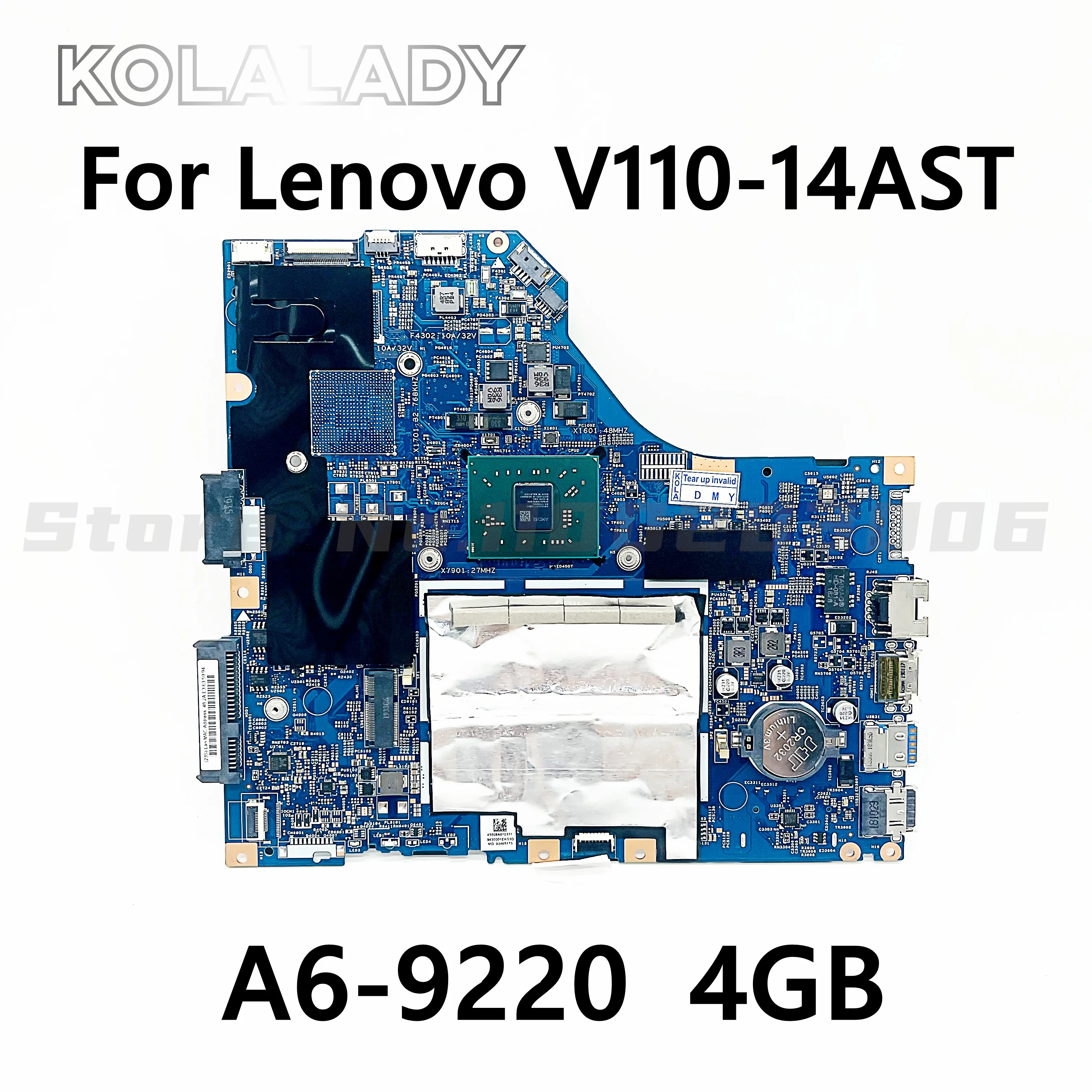 

V110-14AST Motherboard Mainboard For Lenovo V110-14AST Laptop 80TC 5B20R34480 5B20R34482 15283-3 448.08A01.0031 A6-9220 RAM:4G