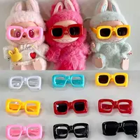 Labubu-Lunettes de Soleil Transparentes, Accessoires Colorés Bonbons, 15cm 5