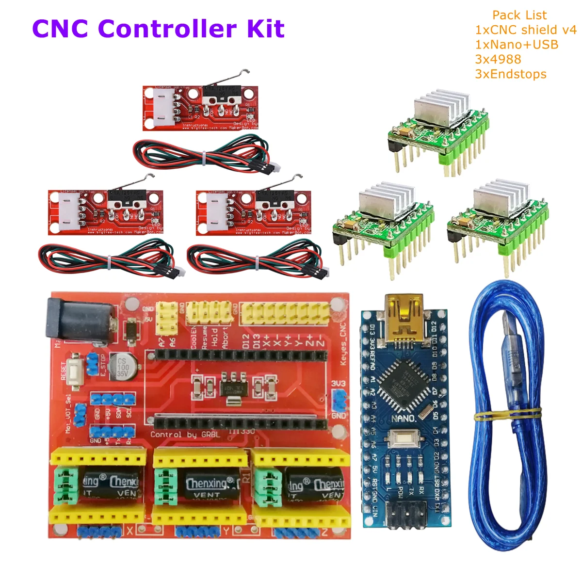 Arduino Cnc Shield V3 Expansion Board 3d Print | Arduino Cnc Shield ...