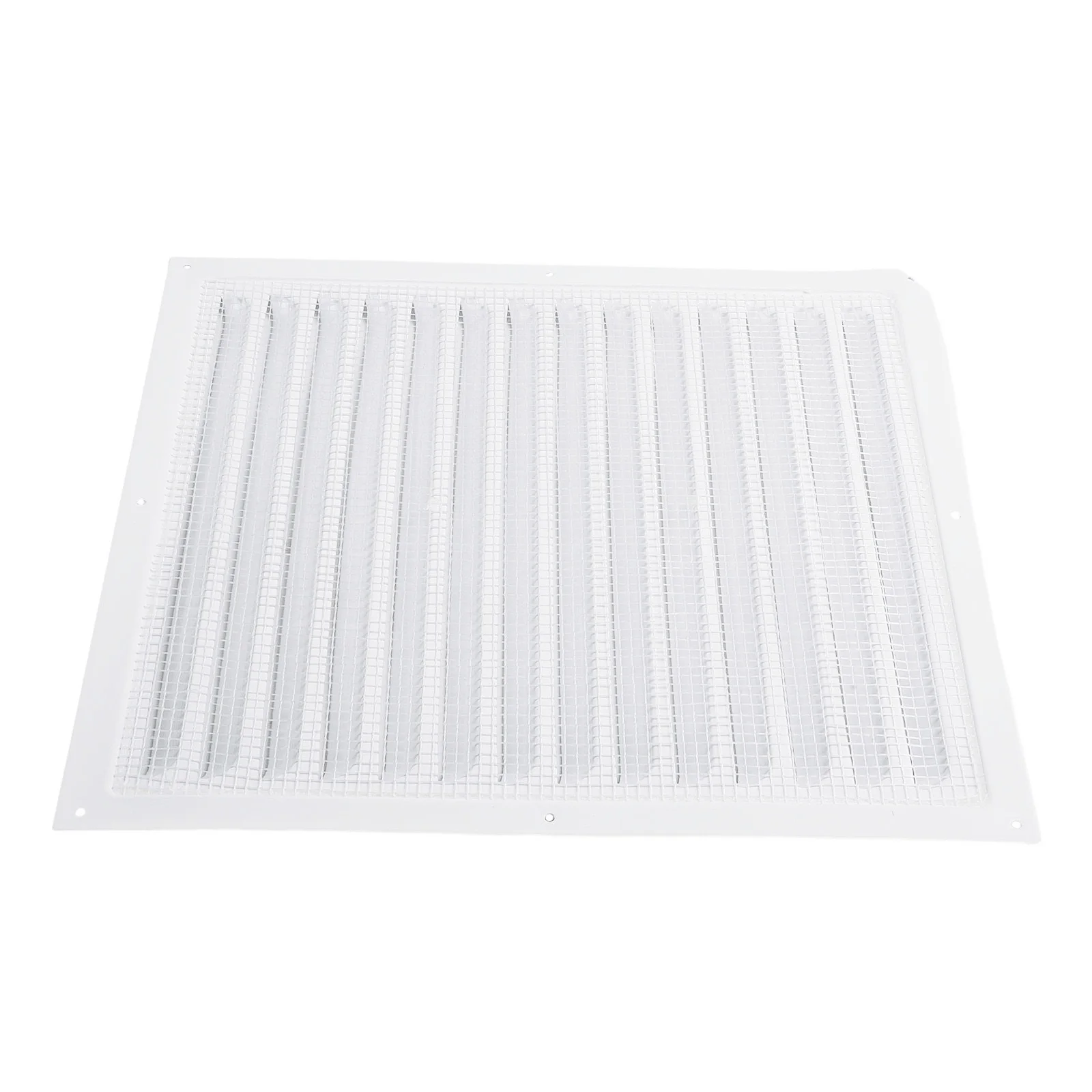 1PCS 250/300MM Air Vent White Metal Louver Vent Grille Cover Square Insect Screen Cover For Covering Wall /ceiling Openings