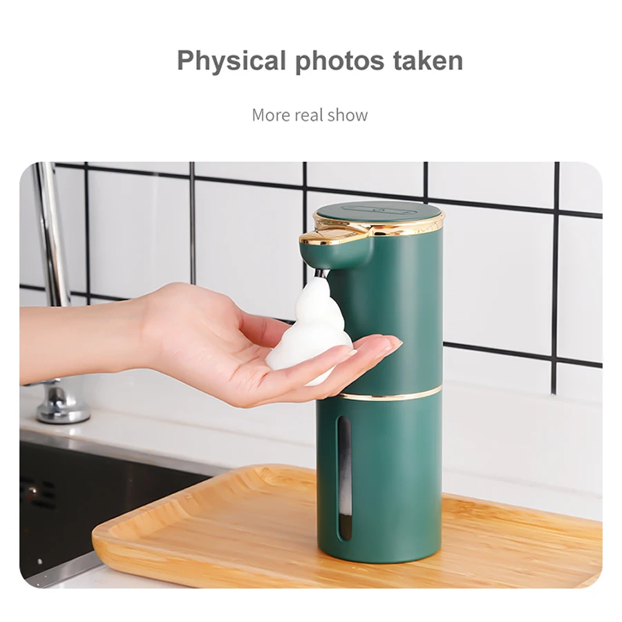 Automatic soap dispenser, non-contact liquid soap dispenser, non-contact hand wash shampoo/shower gel dispenser, quick foaming,