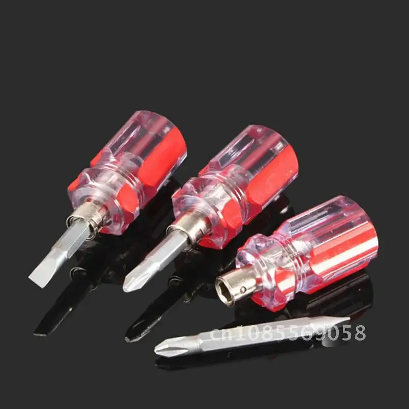 

Small Mini Screwdriver Portable Double Head Telescopic Kit Set Radish Head Screw Driver Car Repair Handle Repair Hand Tools