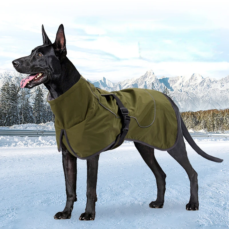 

Reflective Dog Clothes Thickened, Warm, Waterproof, Snow Proof, Windproof, Medium and Large Dog Cotton