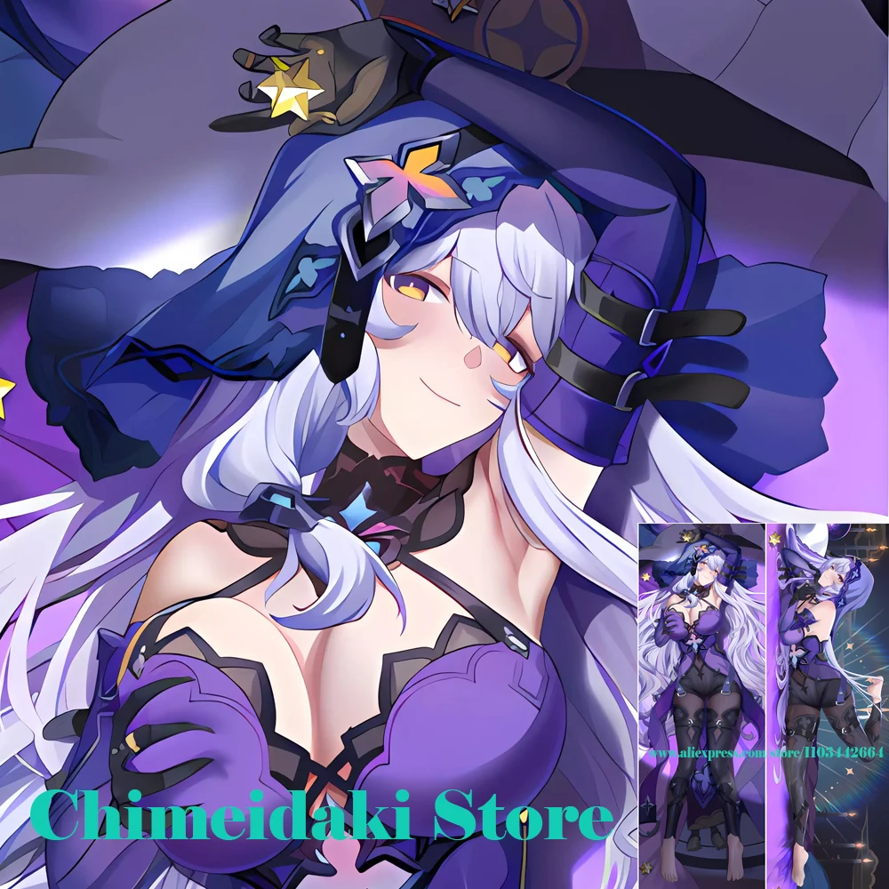 Honkai Star Rail Black Swan Dakimakura Anime Cosplay Federa A Grandezza Naturale Double Sided Print Body Pillow Cover