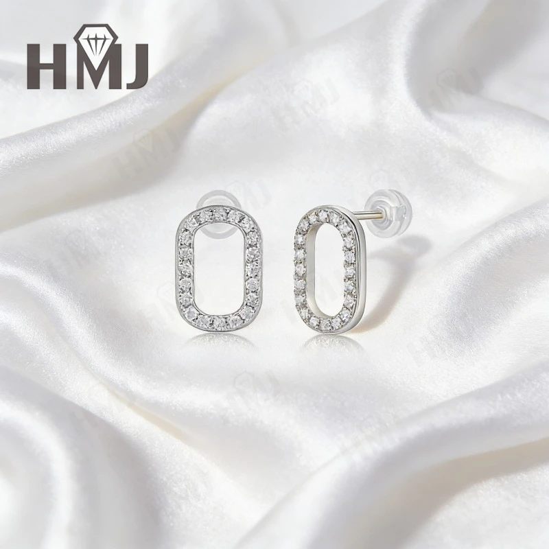 Moissanit-Ohrringe, farbige Steine, im Labor hergestellt, 925er Sterlingsilber, runder Schliff, edler Schmuck, Geschenk für Frauen, zum Jahrestag oder Geburtstag. – Detail 12