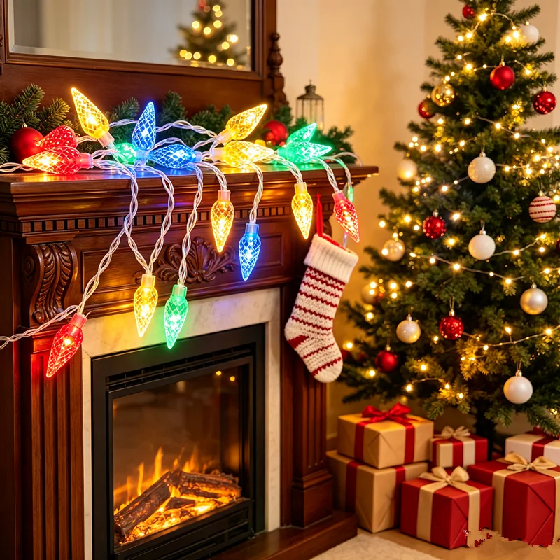 RGB Indoor LED Fairy String Lights, Battery & USB Powered Decor for Rooms, Parties, and Holidays