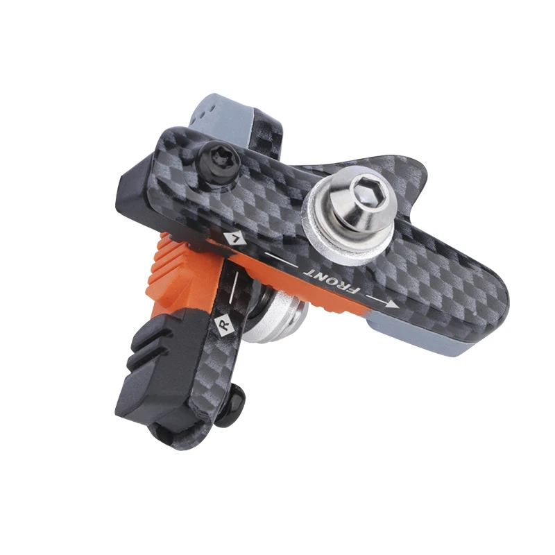 Road Bike Brake Pads V-brake Pad Mud Trough Silent Aluminum Alloy Rim C Brake Pads Rubber Sheet Bicycle Accessories