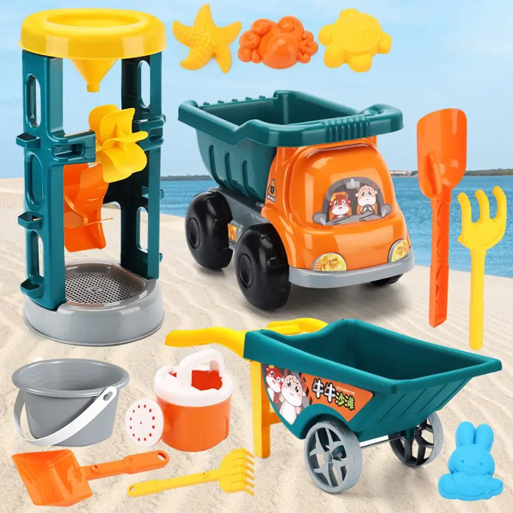 Children Beach Toys Kit Baby Summer Digging Sand Tool with Shovel Water