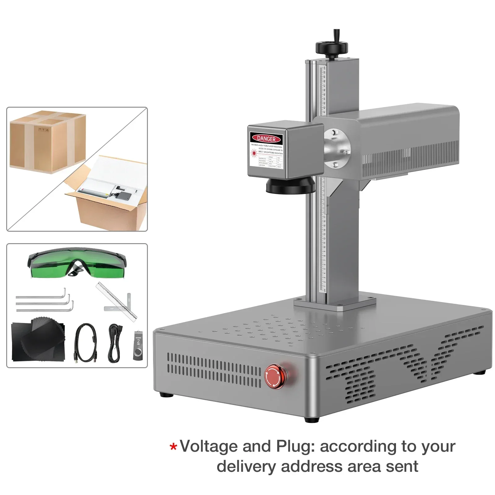 DAJA Ultraviolet Laser Marking Machine for All Materials CNC Laser Engraver Glass Silicone Metal Wood Plastic Leather Industrial