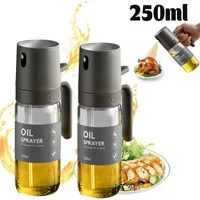 Pulvérisateur d'huile de 250ML, verre à haute teneur en Borosilicate sans BPA, pulvérisateur d'huile d'olive pour friteuse à Air, salade, barbecue, Gadget de cuisine 1