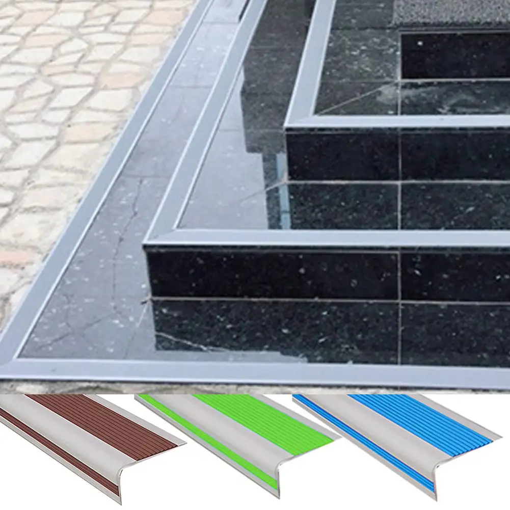 Self-adhesive Stair Edge Protectors Non-slip Stair Edge Protector Waterproof Pvc Strip for Indoor/outdoor Stairs Self-adhesive