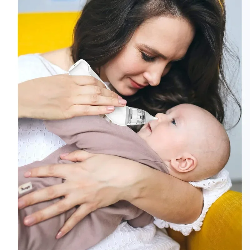 Electric Colorful Music Baby Nasal Aspirator Infant Snot Cleaner Nasal Mucus Absorber Child Care Accessories from Mainland China