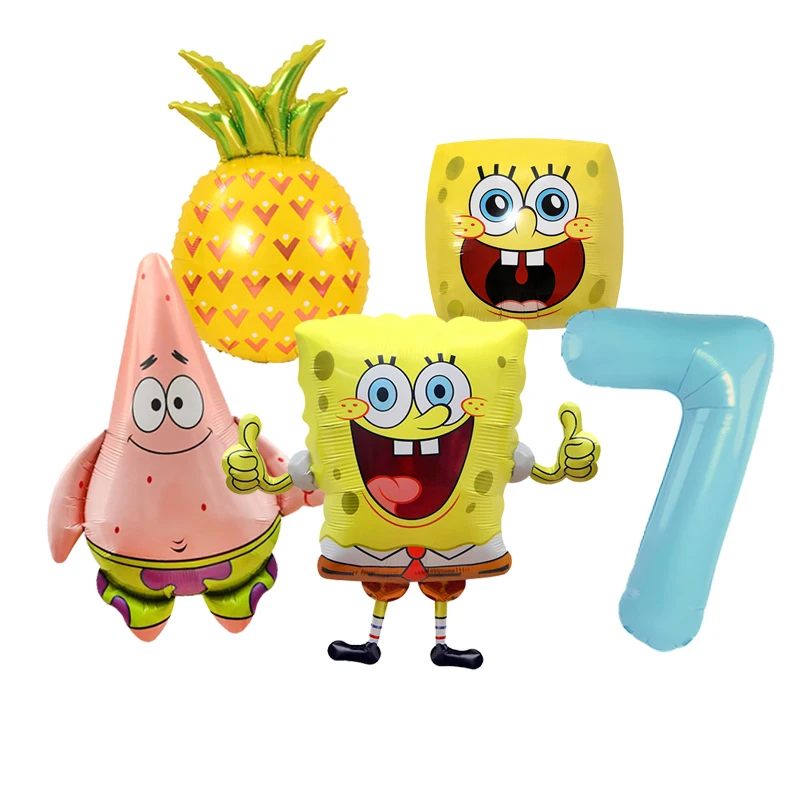 SpongeBob Themen-Party Deko-Ballons Kindergeburtstag Babyparty Ballon-Set – Detail 7