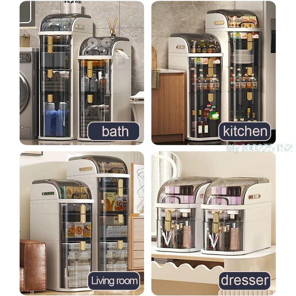 Bathroom Storage Cabinet InstallationFree Toilet Drawer Ultra Narrow Kitchen Organizer Closestool Crevice Rack Shelves 3