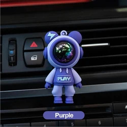 Cartoon Astronaut Car Air Freshener & Interior Aromatherapy Clip (PURPLE)