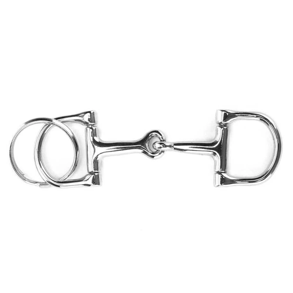 JOZine-Porte-clés en forme de mors de cheval pour hommes et femmes, porte-clés en alliage extensible, porte-clés en argent durable, cadeau, livraison directe