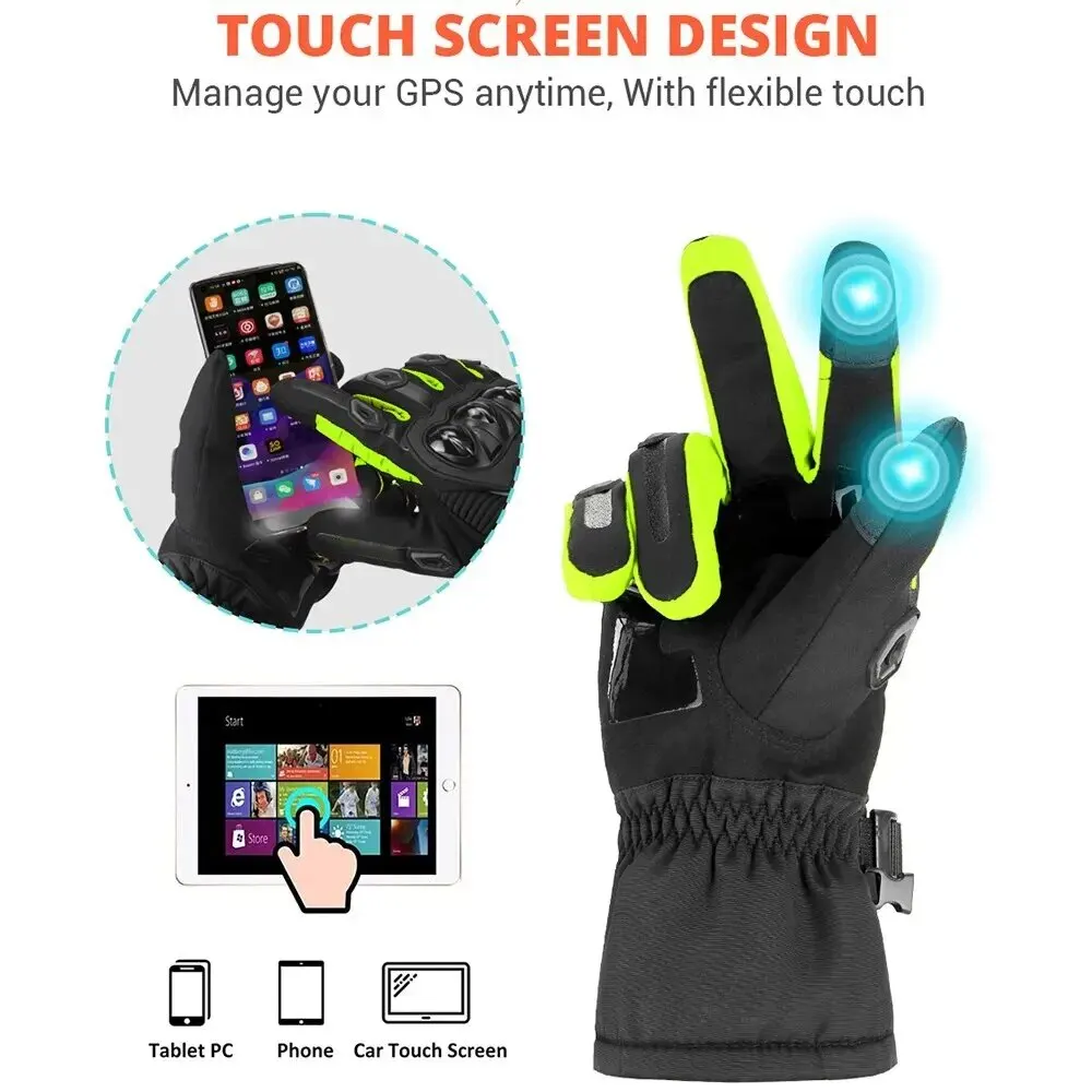 Motorcycle Gloves Windproof Waterproof Touch Screen 4 Seasons