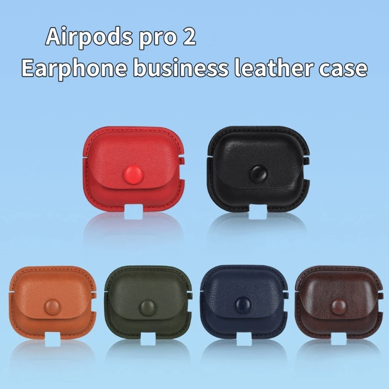 

Leather Wireless Earphone Case For AirPods Pro2 Bluetooth-compatible Earphone