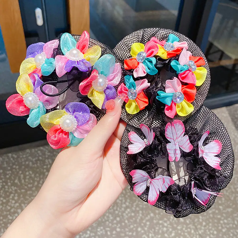 1PCS Hair Invisible Hairnet Net Pocket Headband Children Ballet Dance Headwear Hair Headdress Girl Accessories Headpiece