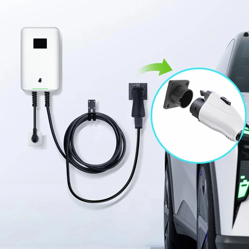 Supporto per spina per caricabatterie EV tipo 2 tipo 1 GBT fondina per caricabatterie per veicoli elettrici Dock montato a parete per tipo2 Type1 Base per pistola di ricarica  34