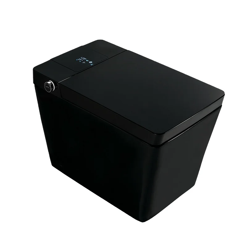 

Fashion smart wc sanitary ware black display screen ceramic intelligent bidet toilet automatic operation smart wc toilet